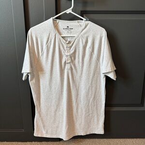 The Normal Brand Light Gray Henley Shirt